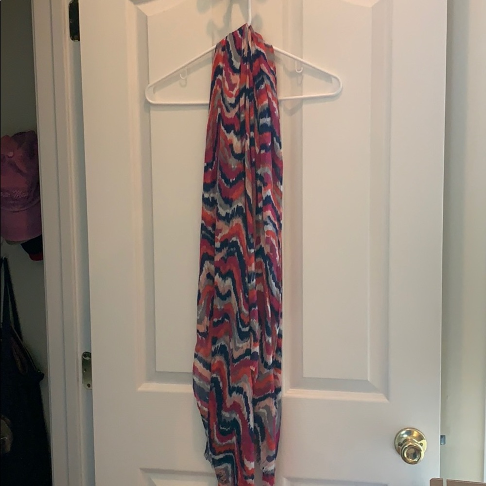 Lightweight Scarf Asymmetric Stripes Multi-color